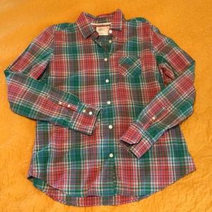 American Eagle plaid button down shirt